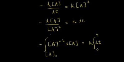 二级反应（与微积分） (视频)