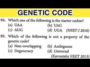 Genetic Code || Genetic Code Class 12 || genetics quiz
