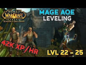 SoD - FASTEST Mage AoE Leveling Guide! 22-25 [Horde]