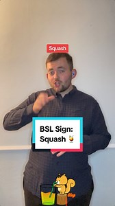 11K views · 351 reactions | Today’s new Sign in British Sign Language is? Today’s sign is #Squash ! Join me everyday for new signs in British Sign Language! #deaf #bsl #signlanguage #squashed #robinsonssquash #summerfruit #appleandblackcurrant #orange #lemon # Note: I’m from the South UK so some signs are regional! | The Deaf Chef | Facebook