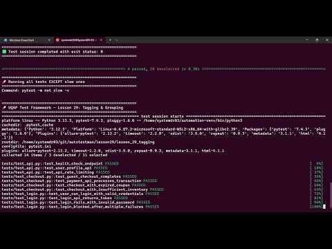 Lesson 29: Tagging & Grouping — The Secret to Fast CI/CD Pipelines
