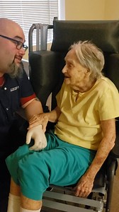361K views · 8.4K reactions | The bond between our associates and residents never ceases to amaze us. Matt is a prime example of why we love our associates so much. Every evening, he sings to one of our memory care residents, Sammie, while getting her ready for bed. It's moments like this that remind us how lucky we are to work in senior living. | Brookdale Senior Living | Facebook