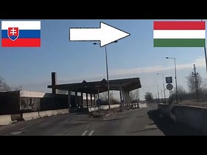 Slovakia - Hungary / Crossing The Border By Car