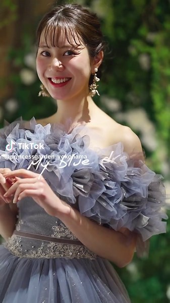 夢のブルードレスでプリンセスになれる💫