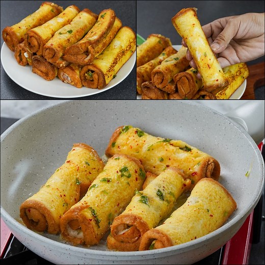 75K views · 949 reactions | Use Leftover Bread For Making This Delicious Chicken Snacks | Chicken Bread Egg Roll | Tiffin Box Recipe #TiffinBox #EggRoll #chickenrecipes #novenfoods #fblifestyle | N'Oven Foods | Facebook