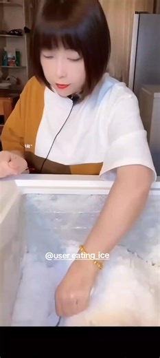 White Ice Short Compilation #icefreezereating🧊 #faniceasmrhk #frostsickle #icelover #2heartice