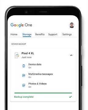 Phone backup and a new storage manager in the Google One app