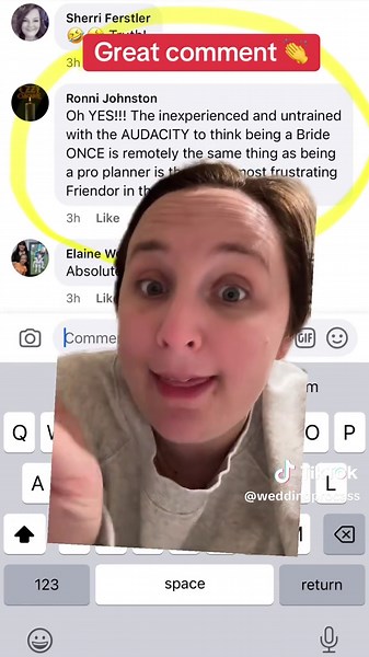 This is a frequent occurrence- planning your own wedding does NOT make you a professional wedding planner 👏👏 #weddinghottake #weddingopinion #weddingplanningtip #weddingtiktok #weddingvendor