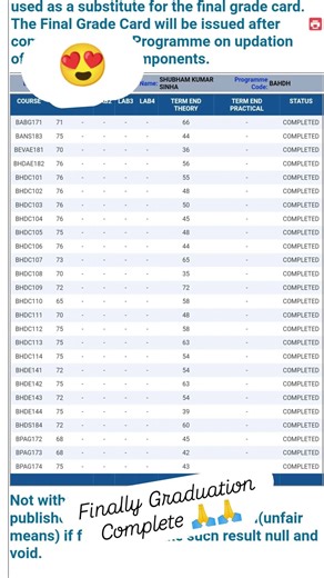 Ignou June 2025 result / graduation complete /#ignougradecard / #shortvideo / #ignou /#shorts