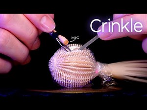 ASMR Delicate Popping Crinkle Sounds for Sleep & Relaxing (No Talking)