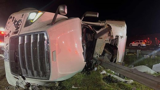 Tractor-trailer driver airlifted to hospital after crash in Pilot Mountain