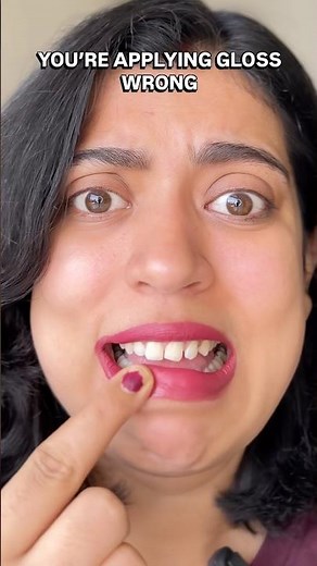 You’re Applying Gloss Wrong | Janhvi Kapoor Glassy Lips Tutorial#makeup #glossygloss