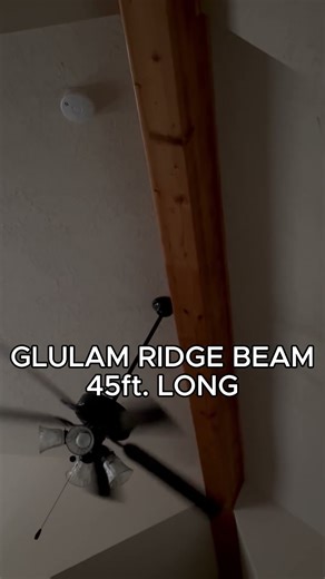 Wait Until You See This MASSIVE 45ft Glulam Ridge Beam! 😳🏠