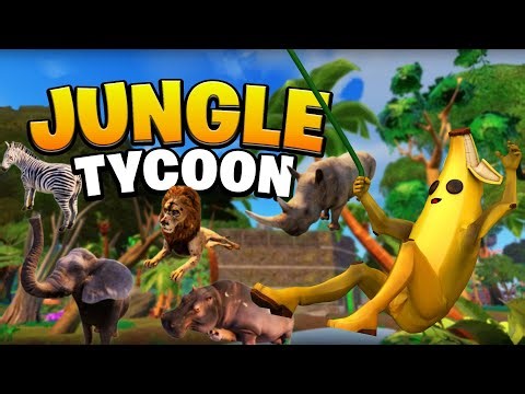 GUIDE JUNGLE TYCOON MAP FORTNITE CREATIVE - FEED ALL ANIMALS, PARKOUR, WOODEN CABIN, 100% COMPLETED