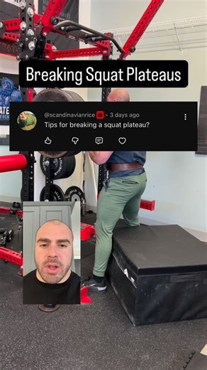 Will Ratelle on Instagram: "Breaking through a squat plateau: Address weak points. Vary your training stimulus. Rep ranges, tempo/pause reps etc. Programming adjustments: frequency increases, accessory focus. Be honest about where your holes are. Making changes to address these things will make training harder, and will kind of suck but will pay off in the long run. #backsquat #getstrong #strengthtraining"