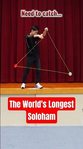 [World record!?] Do Soloham with a Super LONG String #yoyo #worldchampion