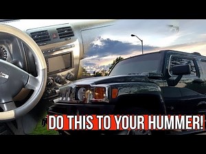 Installing a DOUBLE DIN in the HUMMER H3 | First Upgrade