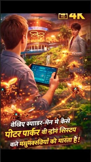 Spider-Man Uses Bee-Drone Tablet 😱 | Peter Parker Shocking Move #Shorts #Spiderman2