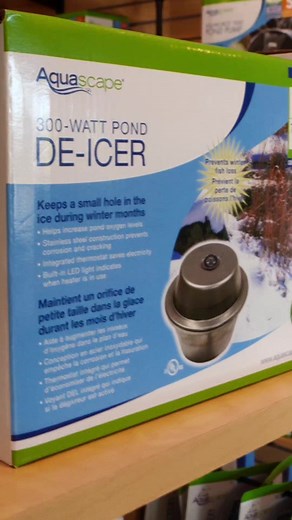 2K views · 16 reactions | A pond de-icer is an ESSENTIAL item for your pond in the frigid winter months. Head over to our YT channel for the full video where we dive into more essential winter products! #pond #pondmaintenance #winter #icepond #koipond #waterfeature #aquascape #deicer | Garden State Koi Pond & Waterfall Design Center | Facebook