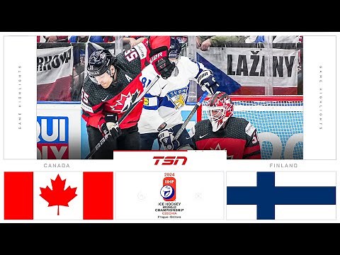 Canada vs. Finland HIGHLIGHTS | 2024 Men's World Hockey Championships