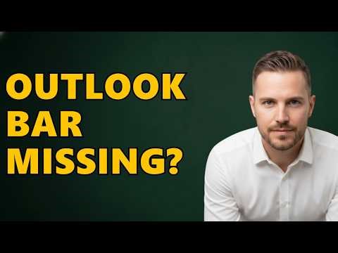 Where Is The To Do Bar In Outlook?