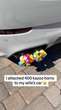 I can’t believe my husband did all this to my car💀🚗😳