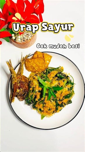 Resep urap sayur ga gampang basi | mixed veggies with spiced coconut Indonesian cuisine