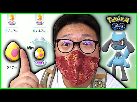 IS THIS THE BEST WAY TO GET SHINY RIOLU? 50 7KM EGGS HATCHED IN POKEMON GO
