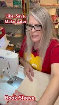 Book Sleeve Easy Sew Project full tutorial available #sewing #booksleeve #books #sew #sewingtutorial