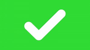 Download Check Mark Animation Green Screen Background 4K for free