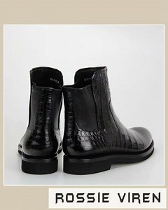 Crocodile Shoes Genuine Crocodile Skin Leather Chelsea Ankle Boots