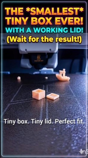 You won’t believe how tiny this 3D-printed box and lid are… made on my Android phone. 👀 #TinyThings