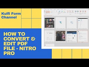 How to Convert and Edit Pdf File Using Nitro Pro Software