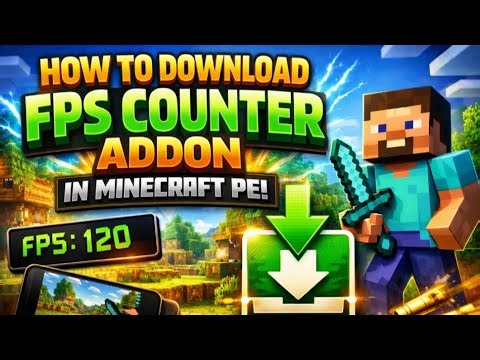 How To Download FPS Counter Addon In Minecraft PE 🔥 | FPS Show Addon MCPE Hindi