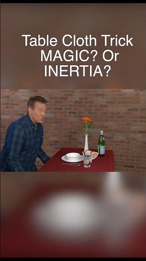 Can Physics Save Your Dinner? The Tablecloth Trick! #science #diyscience #diyscience