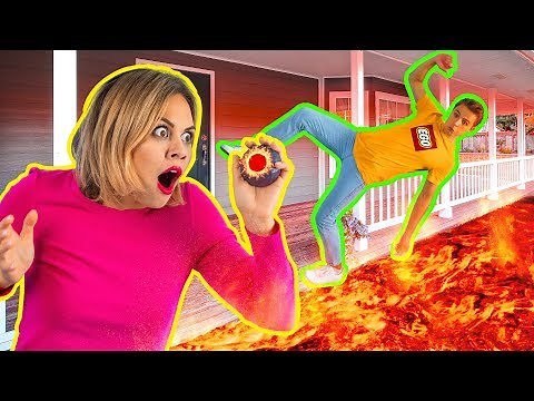 CHALLENGE EXTRÊME LE SOL EST DE LA LAVE pendant 24 HEURES || Farces amusantes par 123 GO ! Challenge