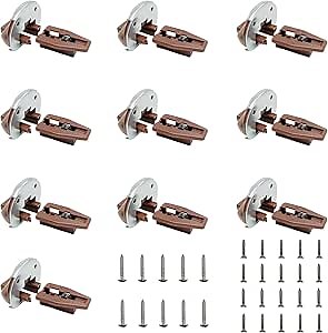 Drawer Guide Replacement for Kenlin Rite-Trak II Model #168, 10 Sets of Drawer Guide Track Parts - Dresser Drawer Slides with Metal Backing, Drawer Stop with Roller
