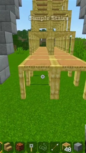 Minecraft Automatic Stairs...📶#minecraft #shorts