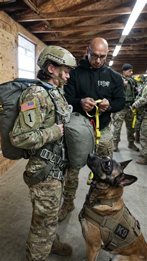 Military K9 Preps for a C-27J Spartan Jump 🐾🪂