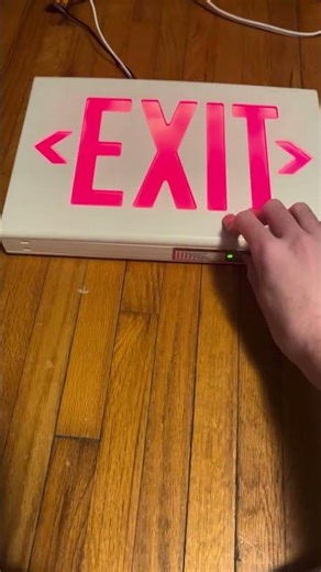 Testing my Dual-Lite LX with spectron self diagnostics #emergencyequipment #exitsign #shorts