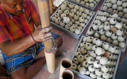 二踢脚烟花制作全过程