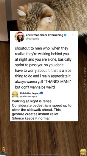 Courteous Street Etiquette Between Strangers Walking Alone At Late Hours