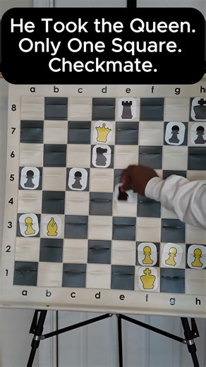 He Took the Queen. Only One Square. Checkmate