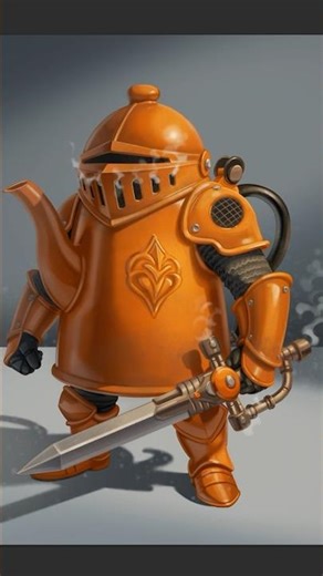 Kettle knight #art #drawing #tutorial #digitalart #2D