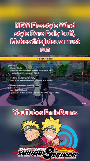 Powerful New Jutsu Buff in Naruto to Boruto: Shinobi Strikers