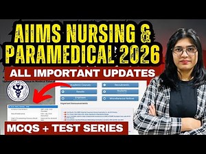 💥AIIMS 2026 | NURSING & PARAMEDICAL| Important Updates| Test Series| 💫🌟