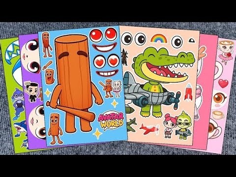 [ASMR paperDiy] ITALIAN BRAINROT & TUNG TUNG TUNG SAHUR paperDiy TUTORIAL | ASMR Sticker 💫💫