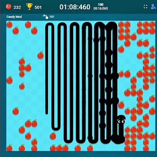 Google snake gameplay #snakegame #googlesnake