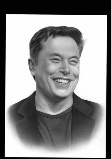 Elon Musk Pencil Drawing Tutorial