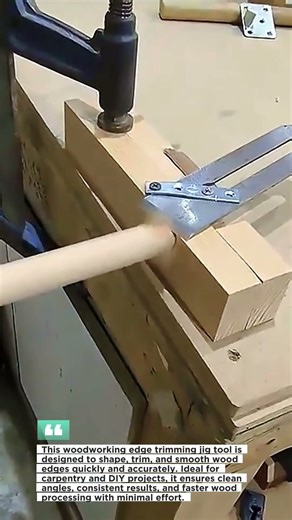 GENIUS Woodworking Jig Tool That Makes Perfect Wood Edges Fast | Smart Carpentry Tool